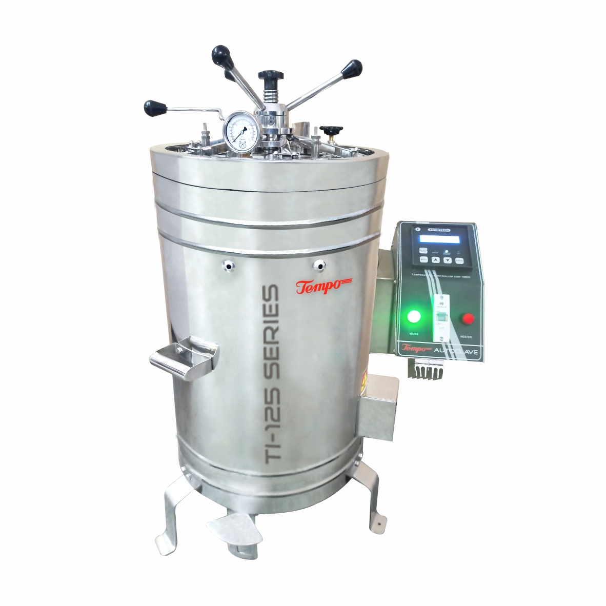 Laboratory radial locking autoclave