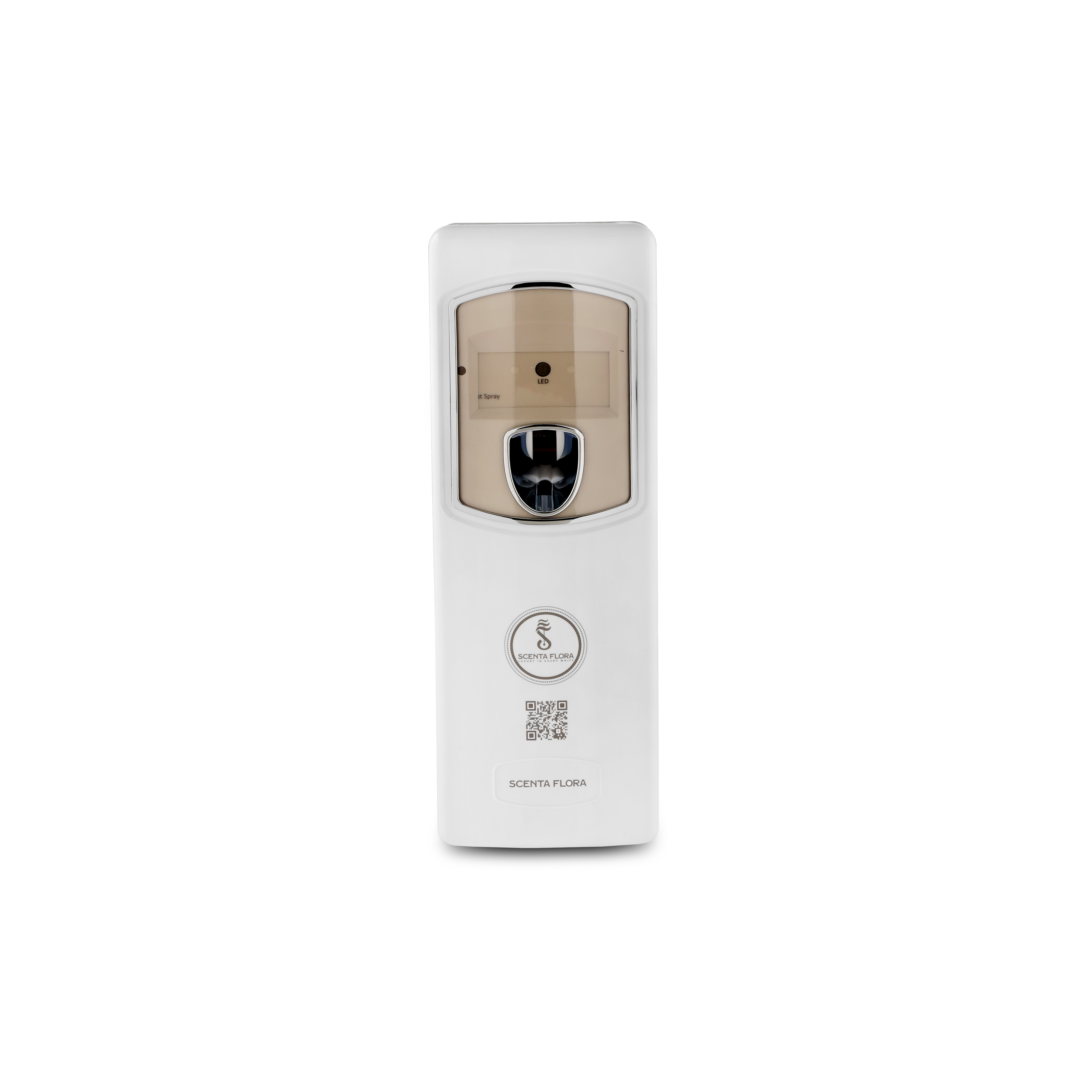 SCENTA FLORA Aeropuff Pro Automatic Fragrance Dispenser - Mobile App Controlled, AA Battery Powered - Ideal for Lifts & Washrooms