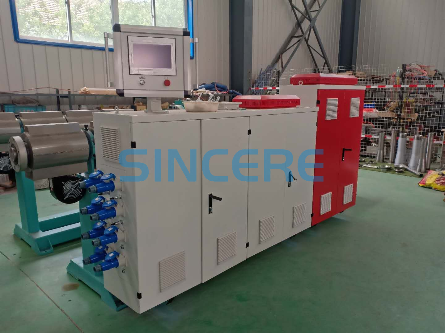 Hdpe double wall corrugated pipe making machine