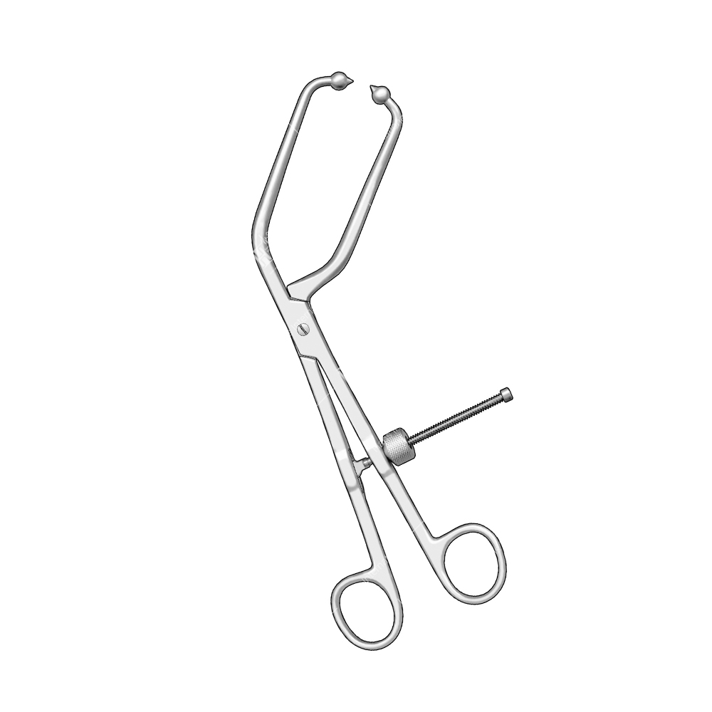 Angled pelvic bone reduction forcep orthopedic instruments