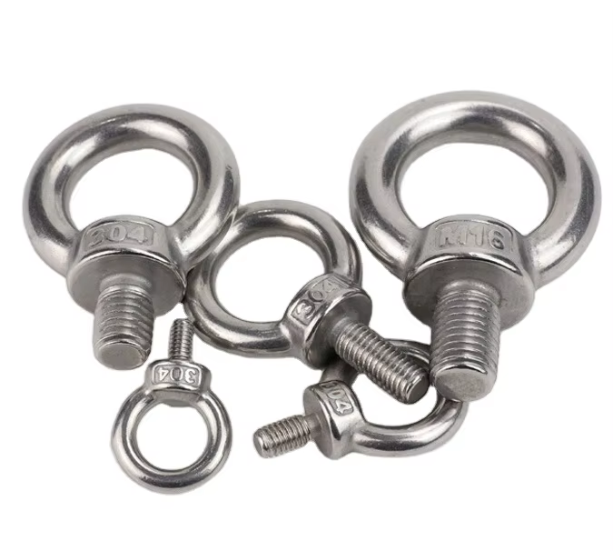 Shade sail din580 stainless steel eye bolt ss304 or ss316  lifting riggings marine industry usage