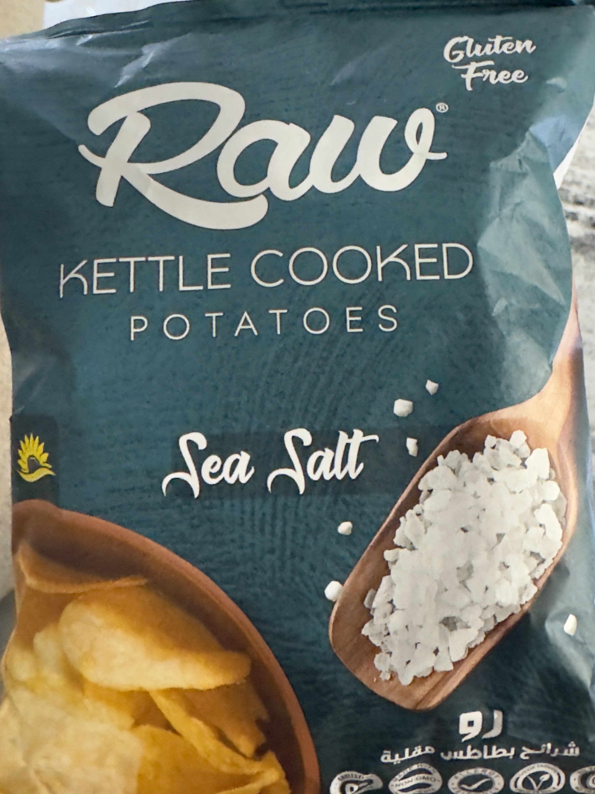 Raw kettle cooked potatoes - sea salt flavor