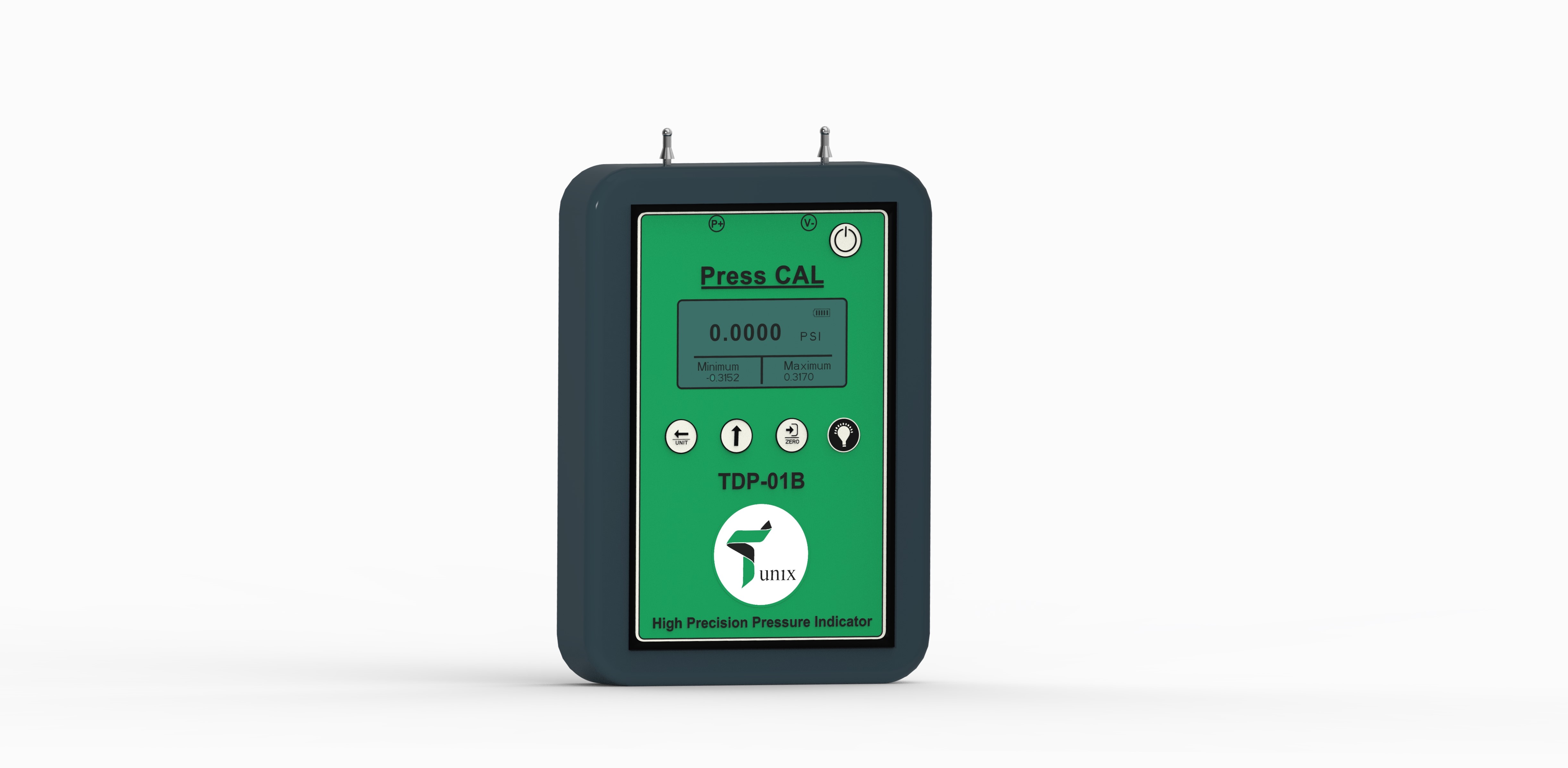 High accuracy digital pressure indicator (press-cal)