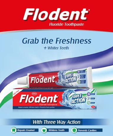 Flodent triple action 100gm oral toothpaste