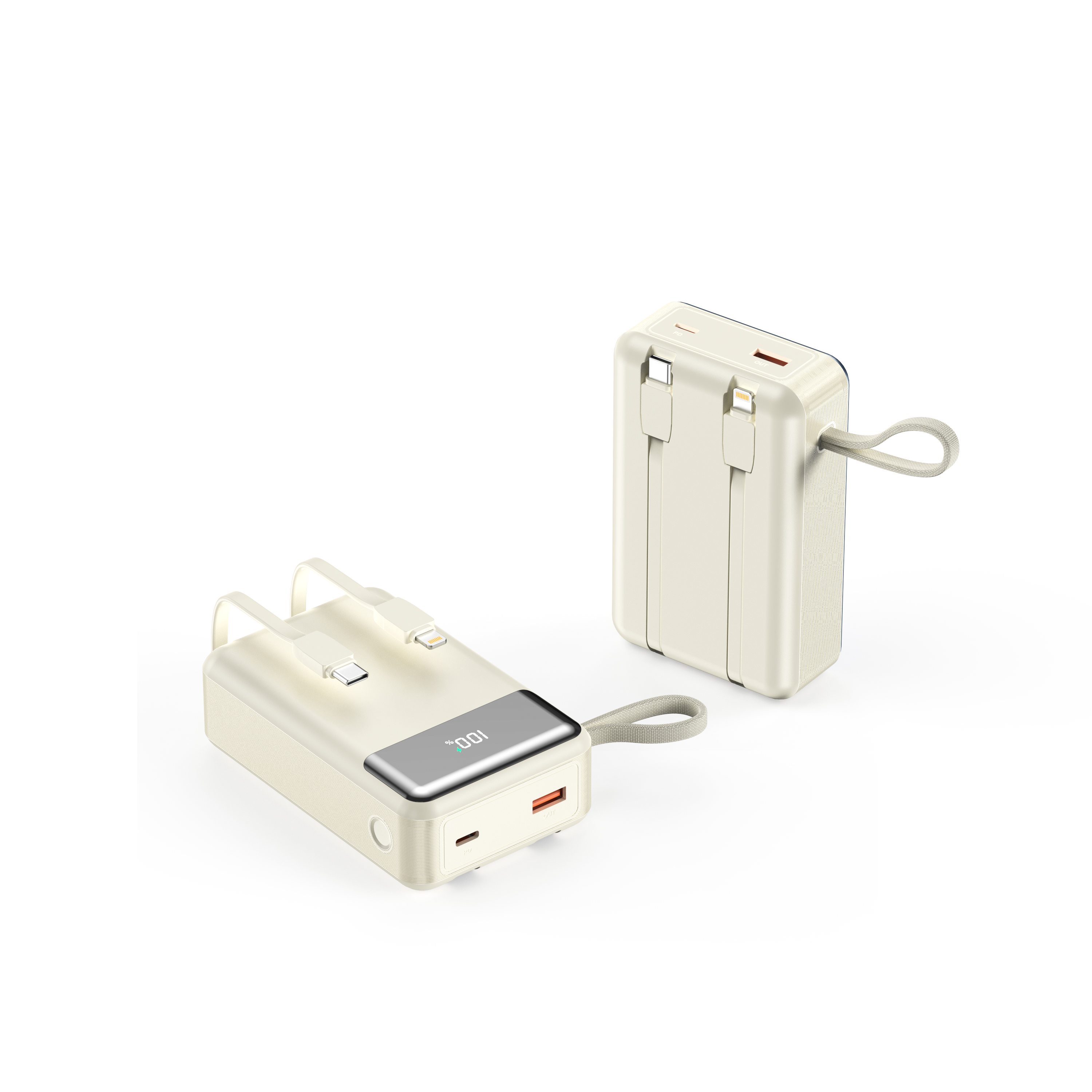 PD65W 20000mah small size laptop power bank built in type C and lightning cable_4