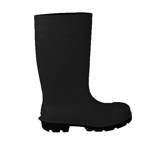 U002-black pu boots