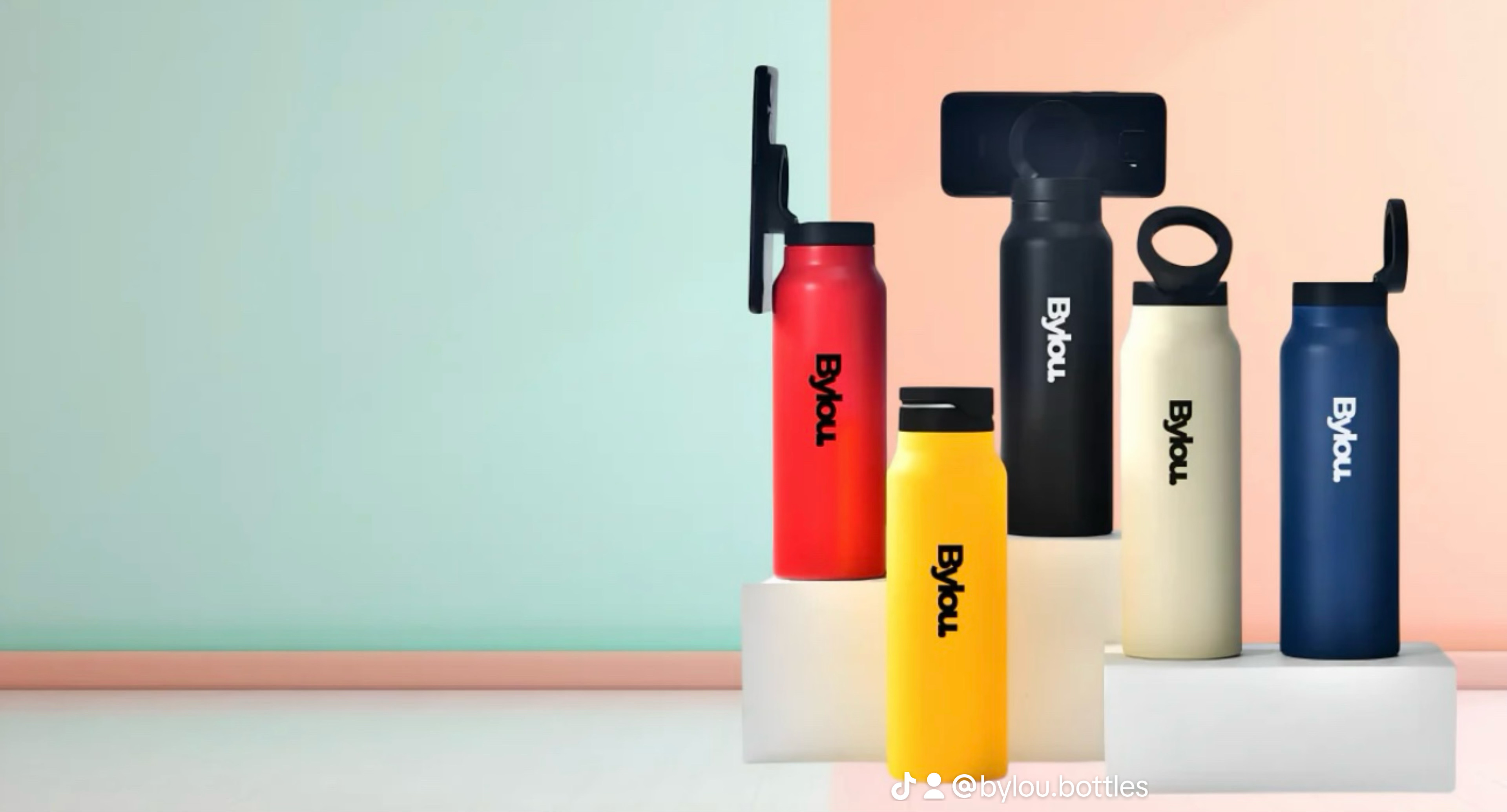 Magnetic lid water bottle - bylou bottle