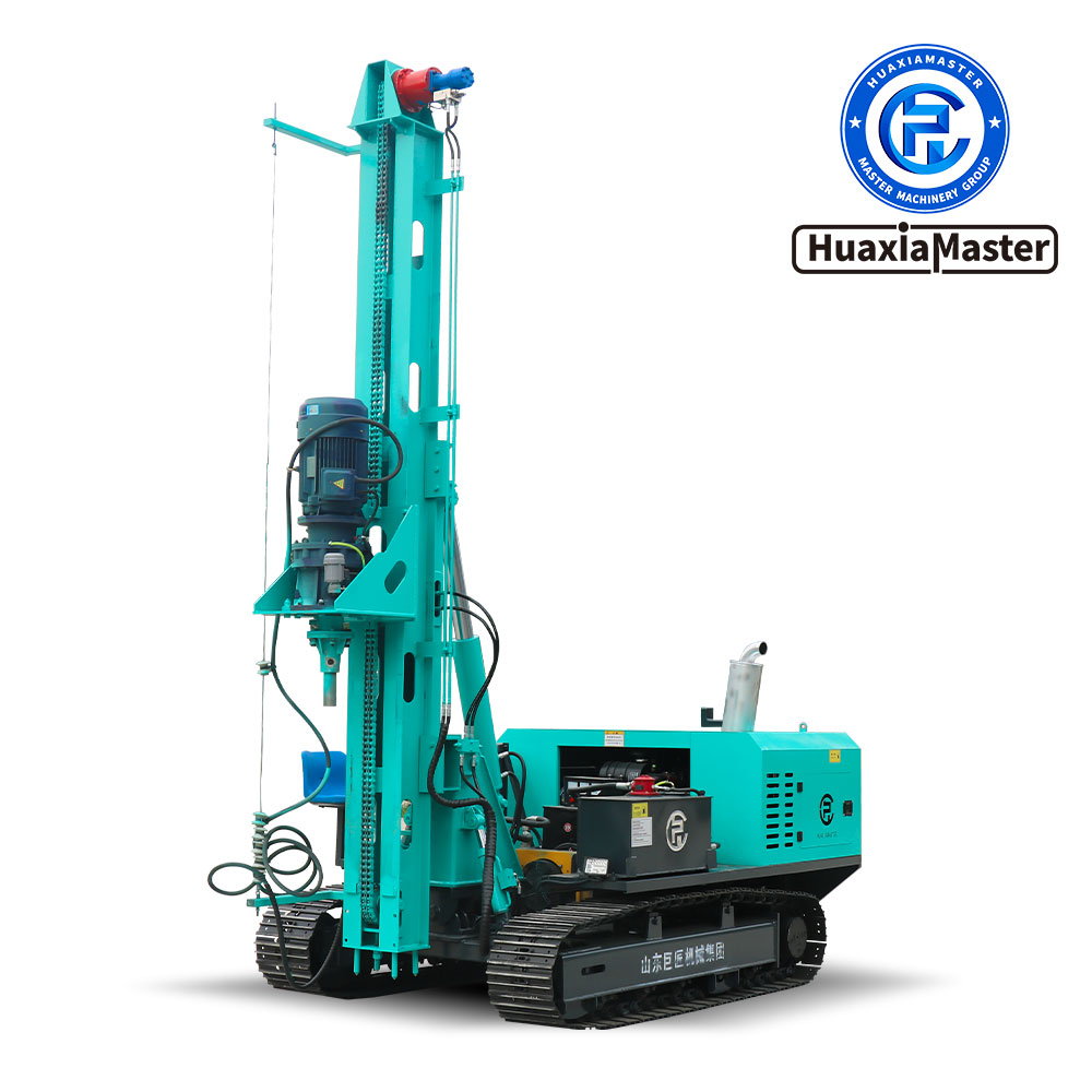 Photovoltaic lead hole drilling and piling photovoltaic piling machine
