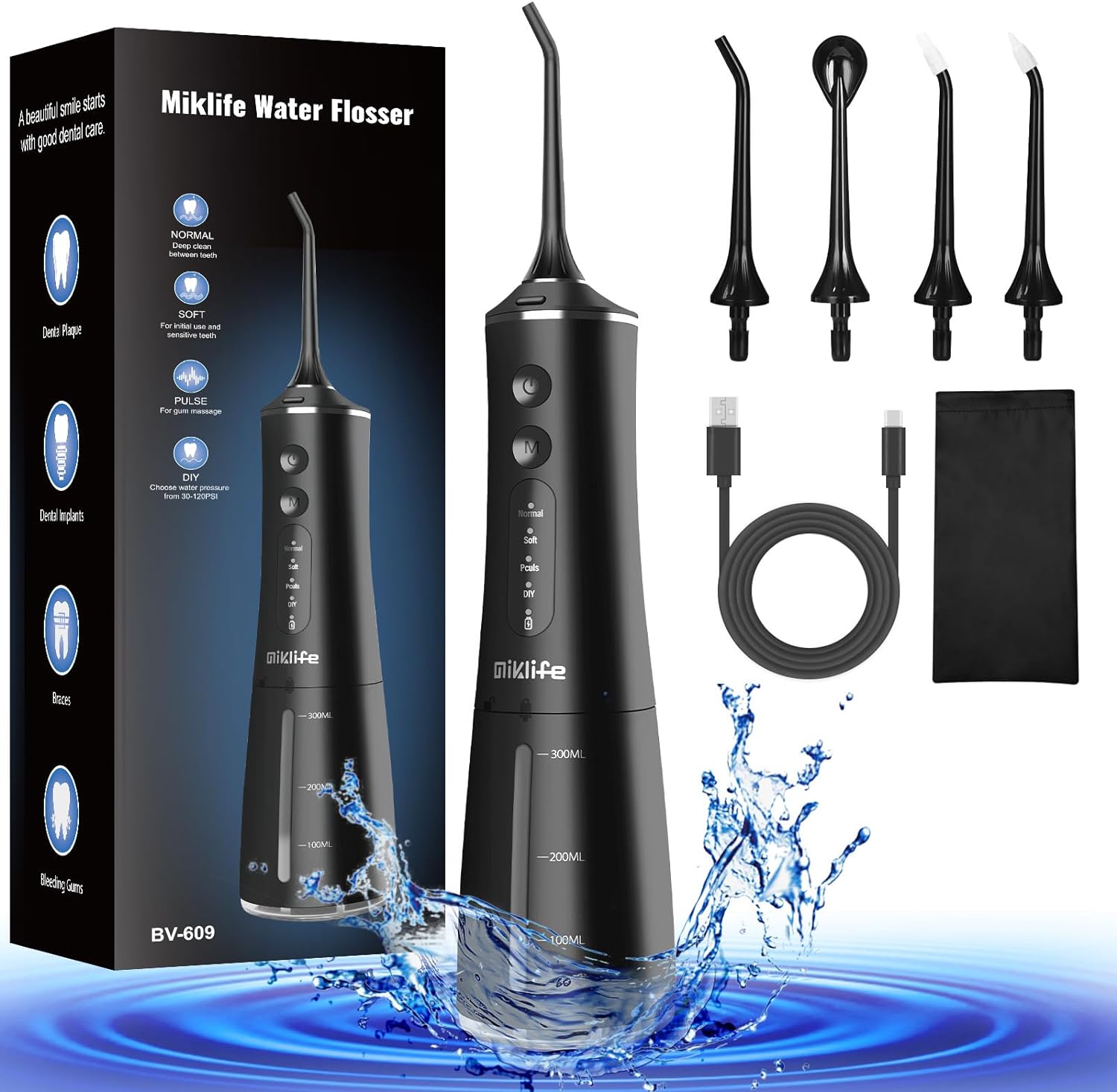 Electric Water Flosser For Teeth Cleaning