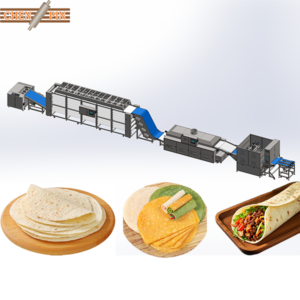 Flatbread machinery for tortilla production line and chapatti production line