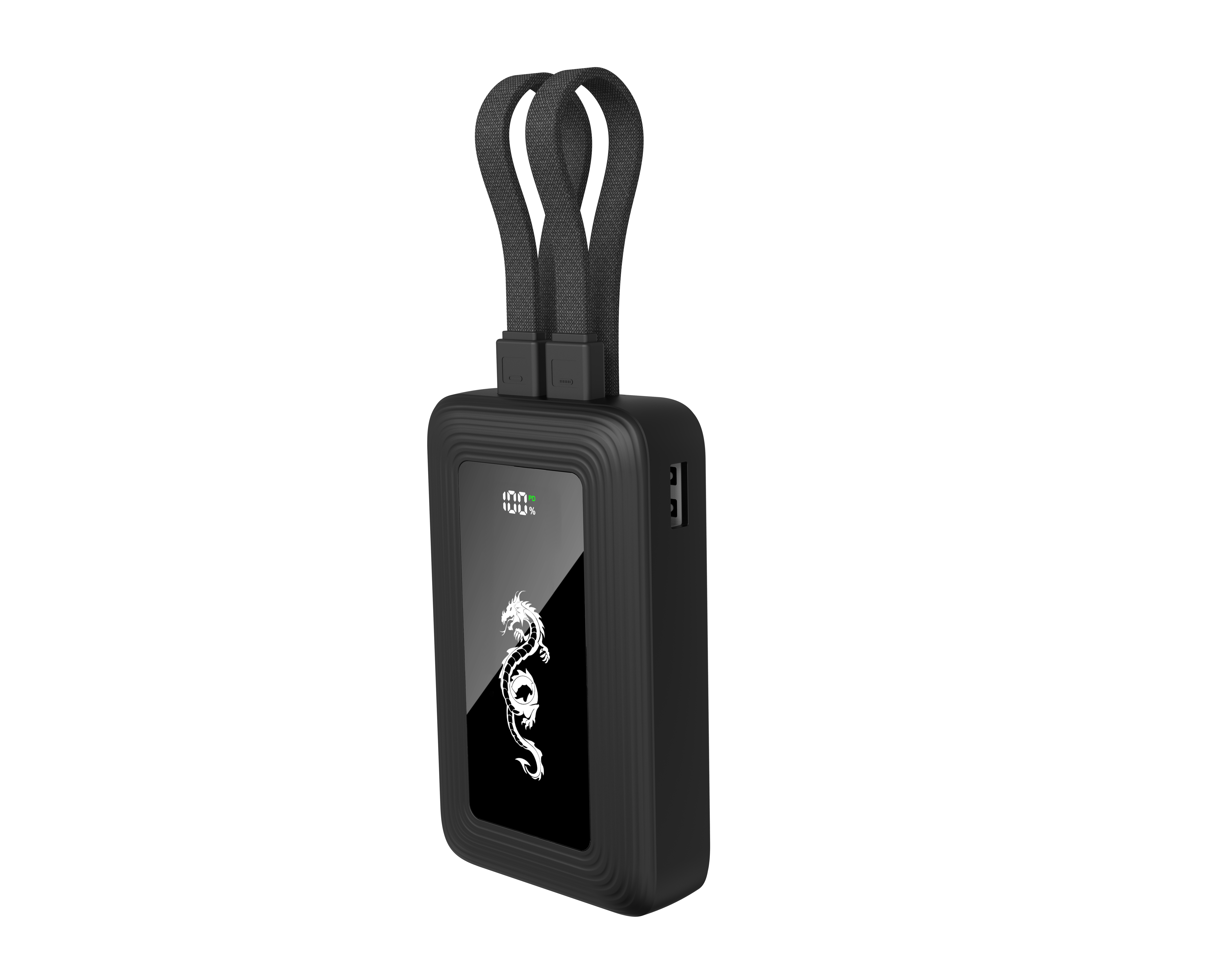 PD45W laptop power bank 10000mAh small size built in type C lightning cable_3