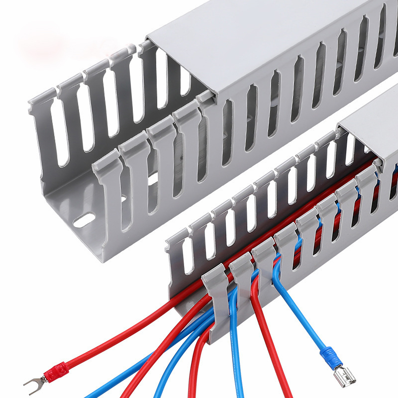 Pvc slotted wiring duct