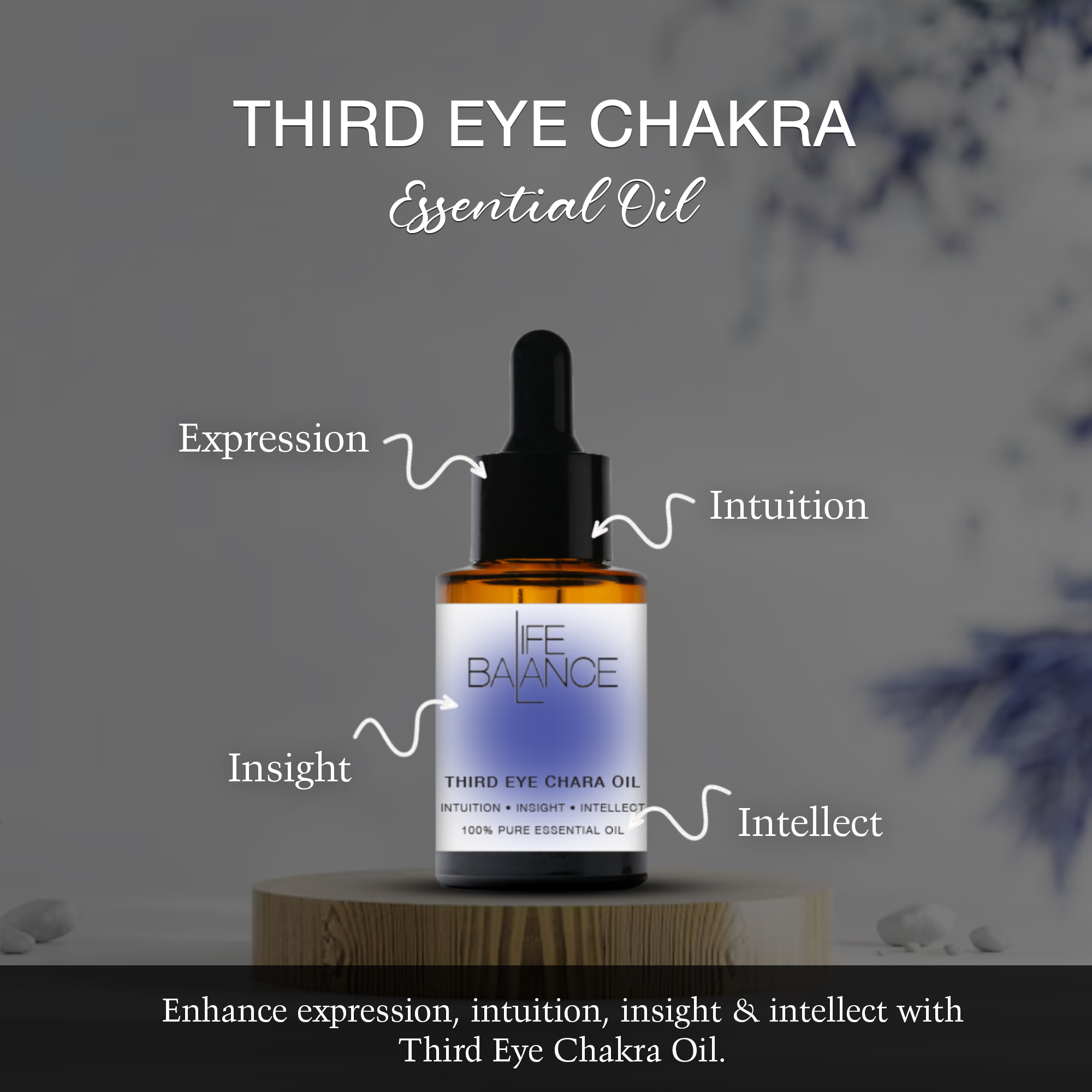 Third Eye Chakra Oil 15ml – 741 Hz Vibrational Healing Oil for Intuition, Insight & Expression, Oud & Amber Space Essence, HAM Chakra Balancing Aromatherapy, Spiritual Clarity & Electric Energy, Wellness Oil Dubai UAE_4