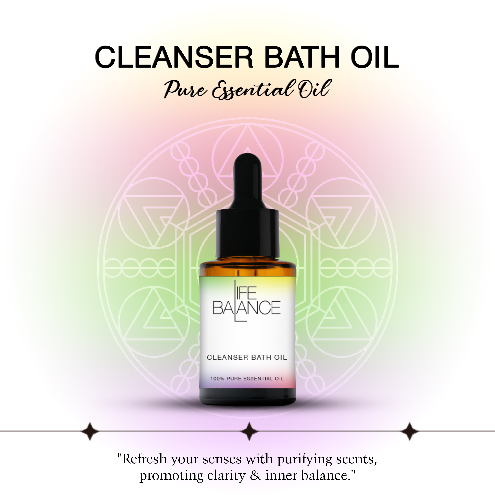 Cleanser Bath Oil 30 ml- Aromatherapy Blend – Natural Aura & Energy Detox Bath Oil for Stress Relief, Purification & Rejuvenation_6