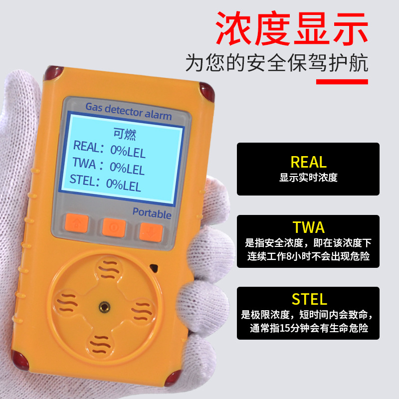 Portable industry gas detector gas alarm_2