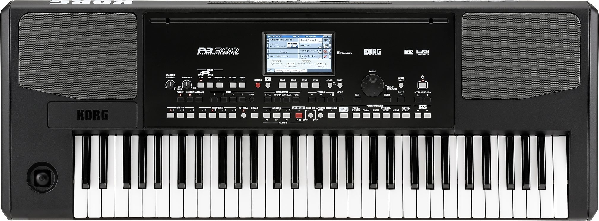 Korg PA300 61-Key Arranger Keyboard