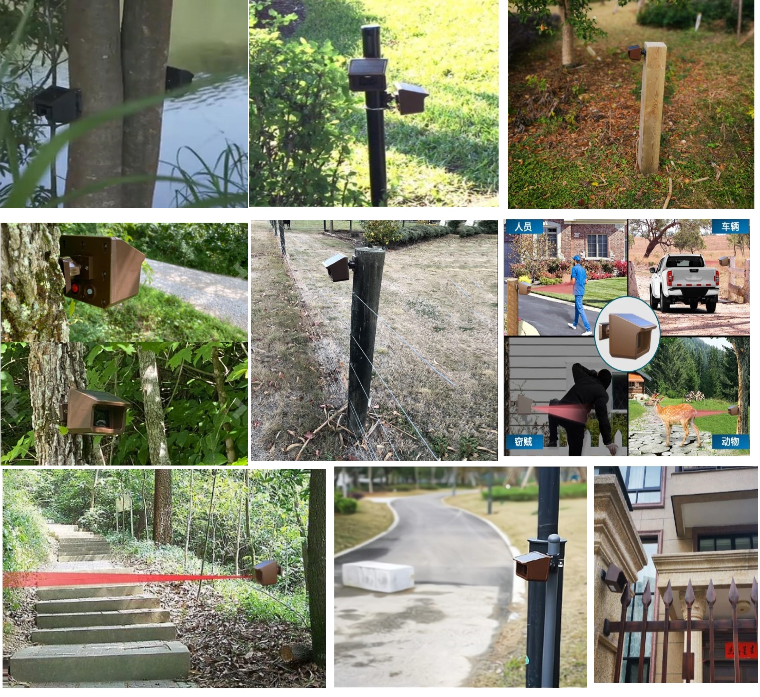 Home security intrusion alert wireless outdoor anti-theft alarm perimeter security intrusion detection system_10