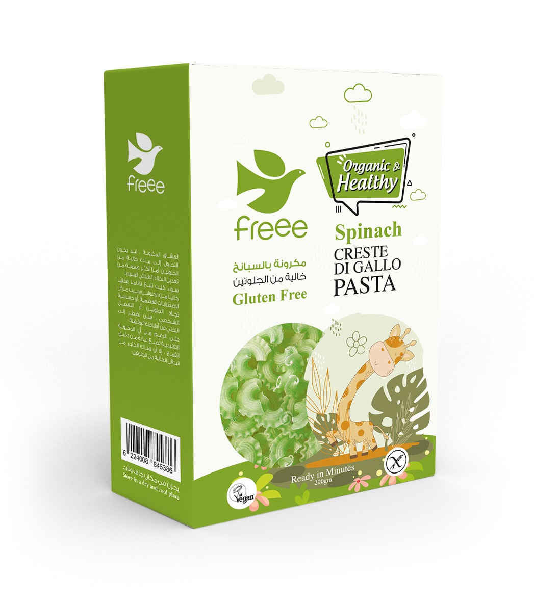 فري مكرونة خالية من الجلوتين عرف الديك سبانخ_2
