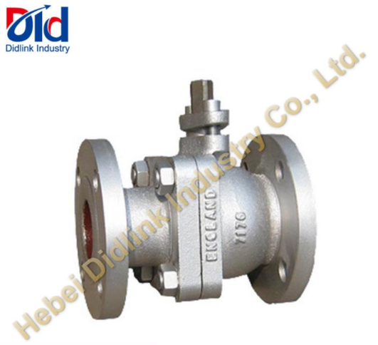 صمام كرة يدوي من الحديد الزهر PN16 DN50 مقعد صمام الكرة PTFE