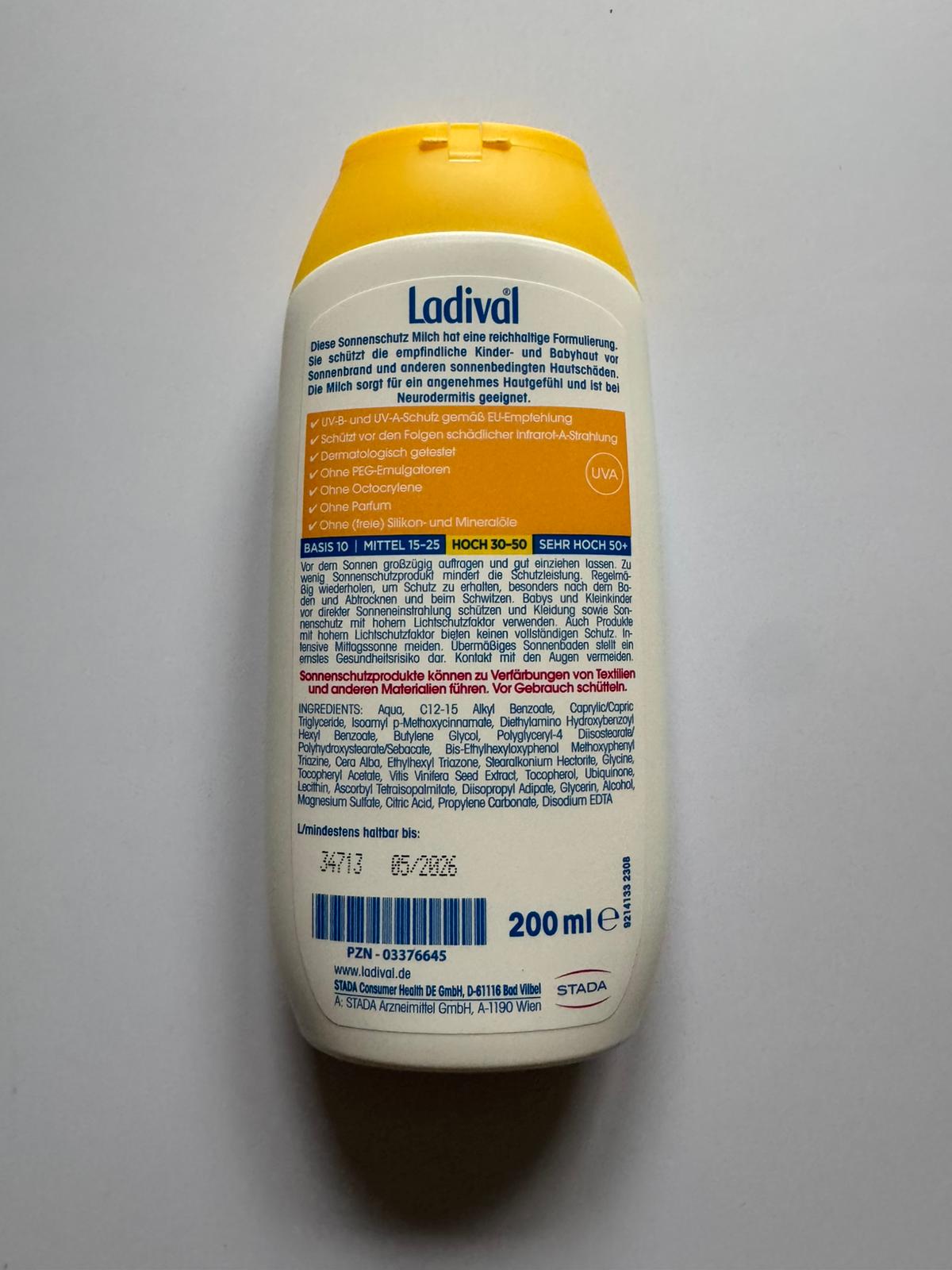 Ladival Sunscreen Sunscreen Sun cream, also for Children and someone with allergies on Stock in Germany_2