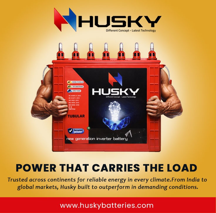 Husky tall tubular battery