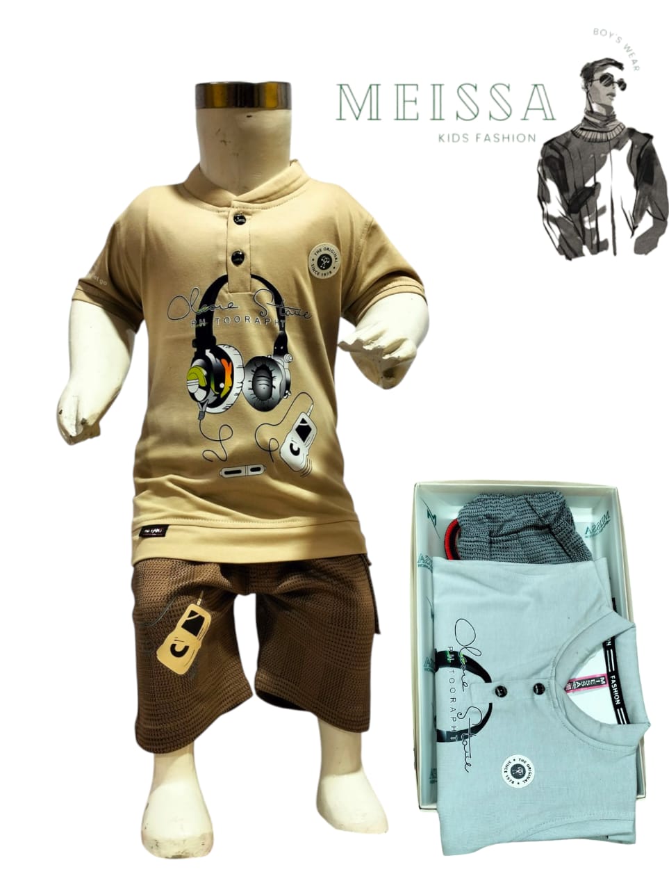 Meissa Multicolor Cotton Kids Wear set of 6 Pairs for Baby Boys of Age 1-6 Years (D.NO-701)_2