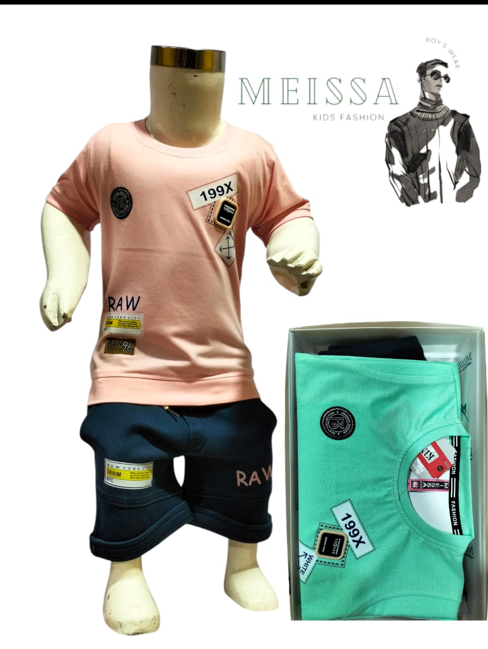 Meissa Multicolor Cotton Kids Wear set of 6 Pairs for Baby Boys of Age 1-6 Years (D.NO-702)_2