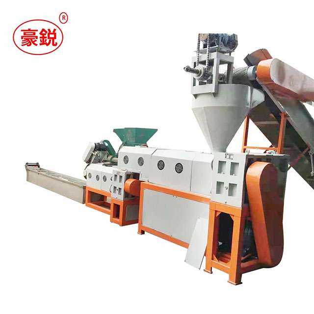 Hotsale 200-500kg/h PP PE Plastic Pelletizer Machine Line Double Stage in Plastic Recycling Plant_4