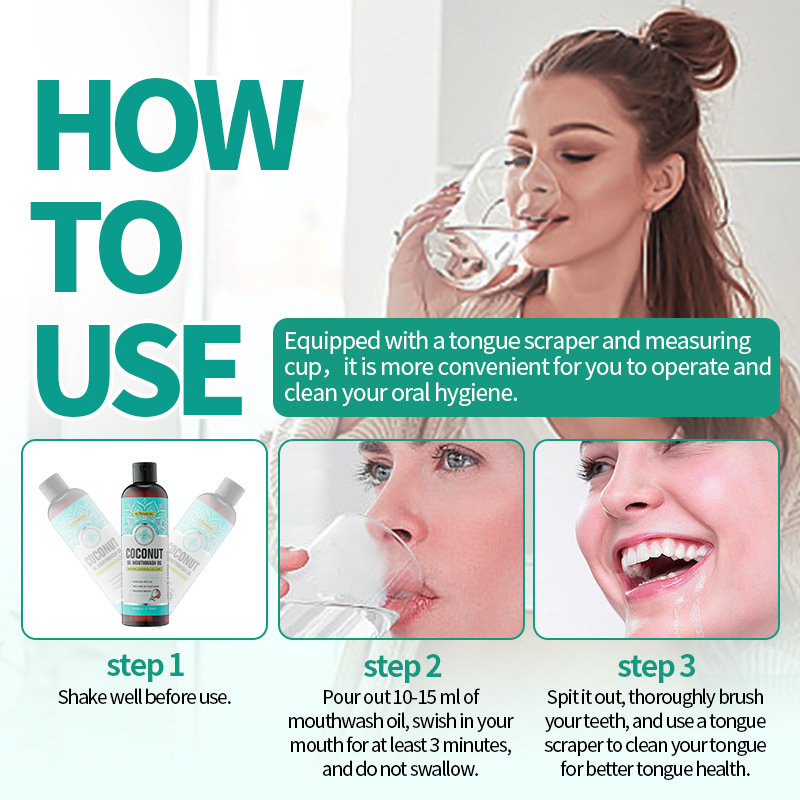 KORMESIC Concentrated Coconut Oil Mouthwash Disposable Mouth Rinse_9