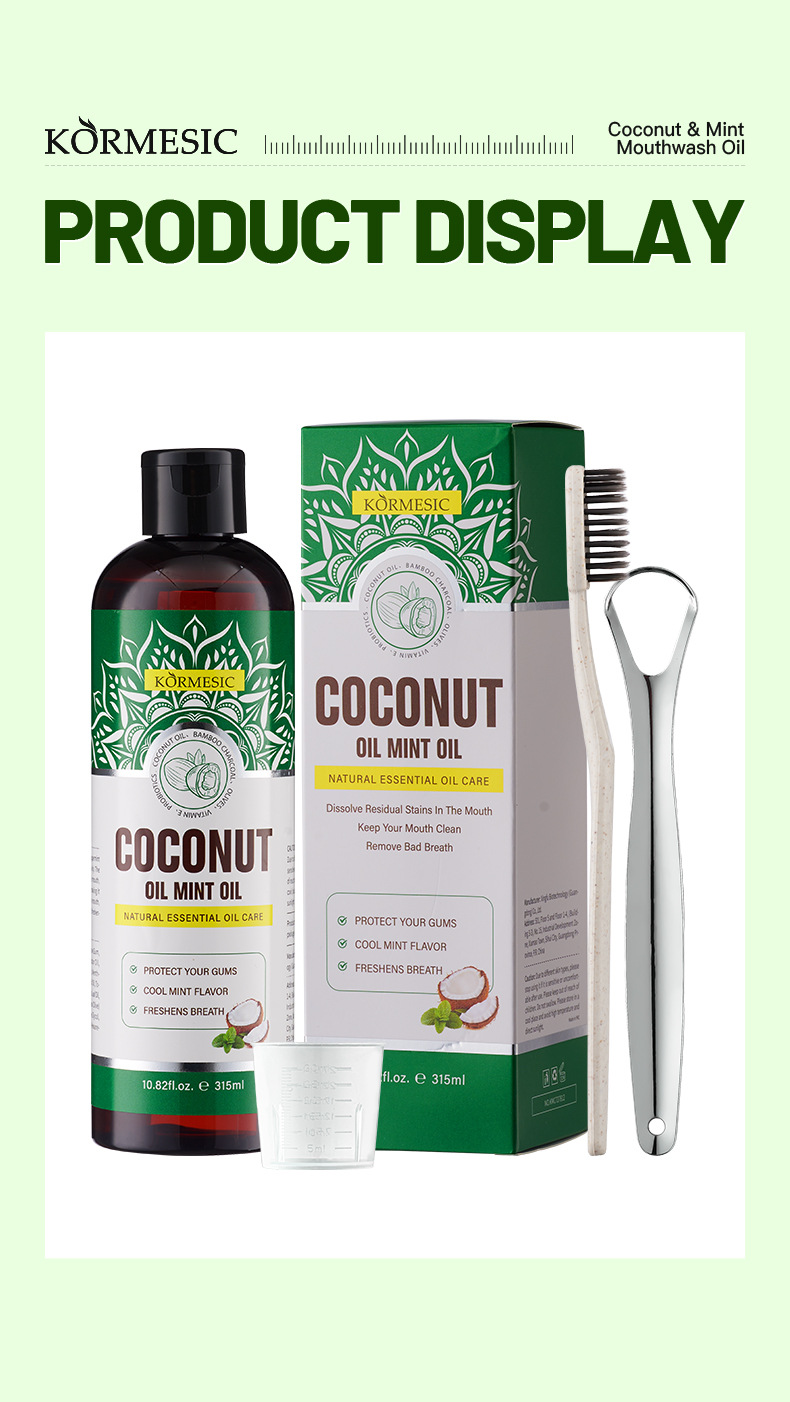 KORMESIC Concentrated Coconut Oil Mouthwash Disposable Mouth Rinse_2