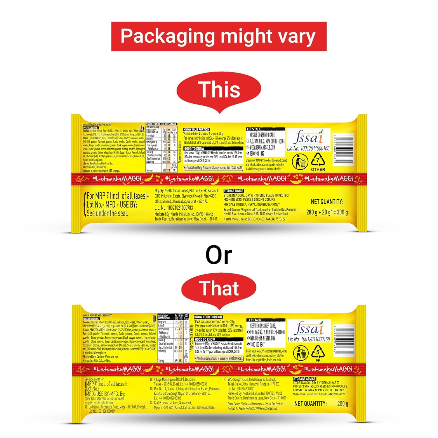 Maggi 2-Minute Noodles 280g/300g Pouch (weight may vary)_5