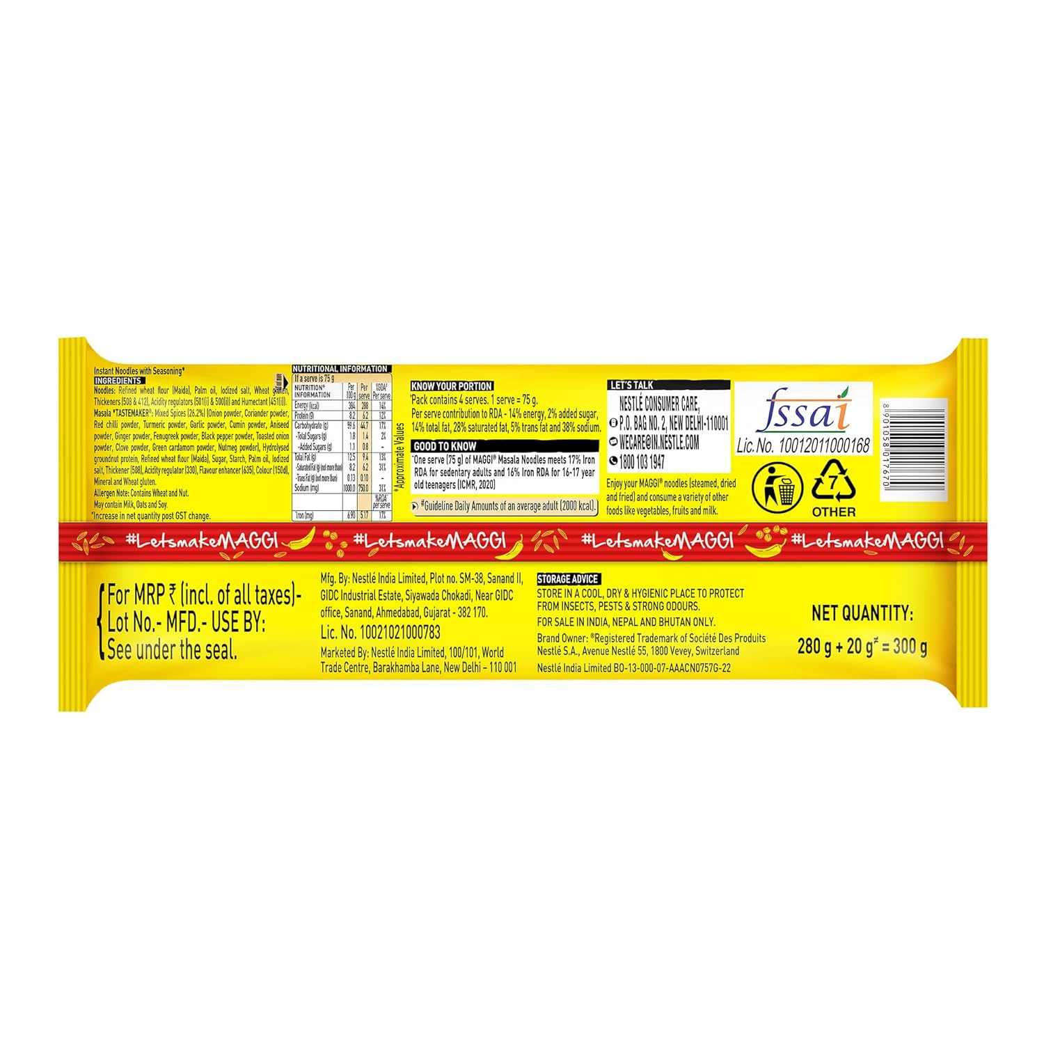 Maggi 2-Minute Noodles 280g/300g Pouch (weight may vary)_9