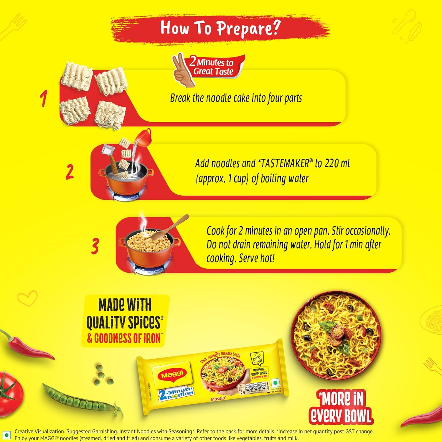 Maggi 2-Minute Noodles 280g/300g Pouch (weight may vary)_8