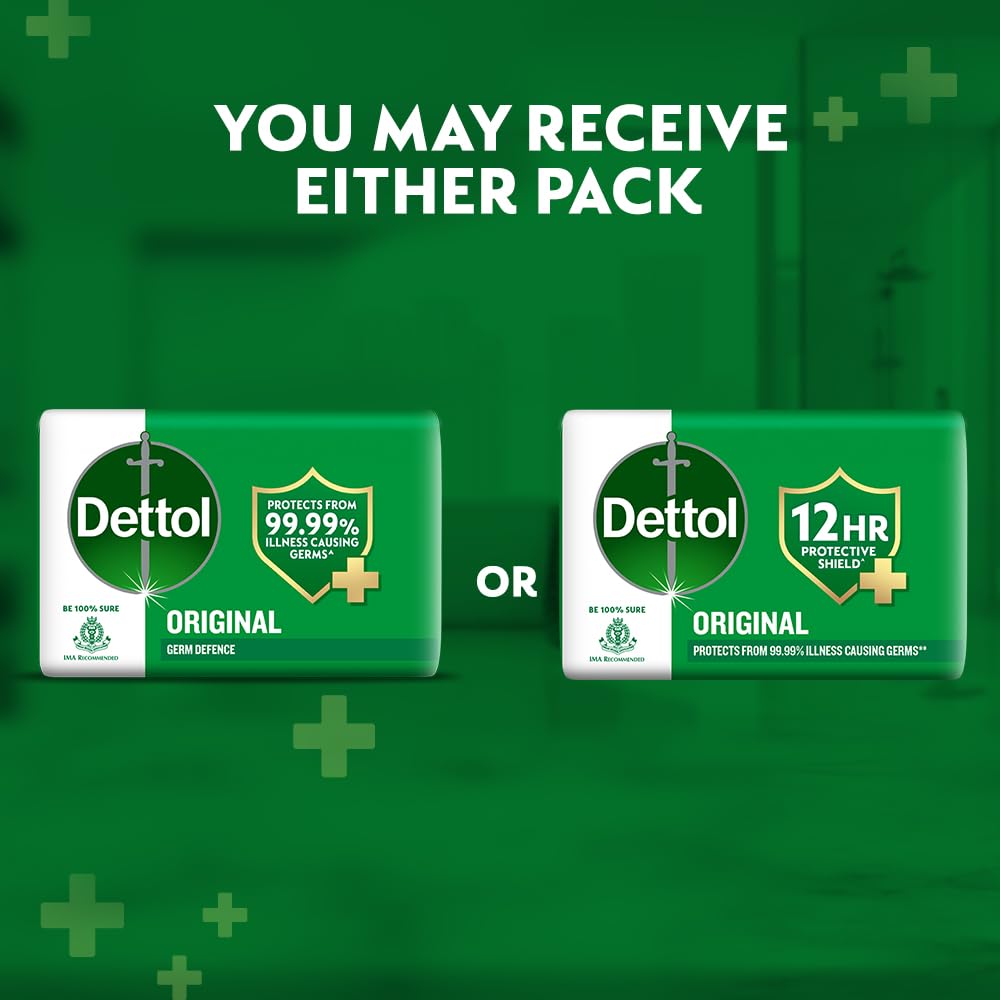 Dettol Original Bathing Soap Bar 100g (Pack of 4)_3