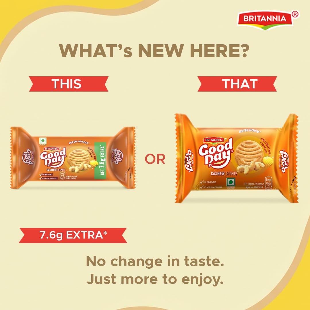 Britannia Good Day Cashew Cookies, 52.5g / 60g/53g  15g EXTRA =68g (Weight May Vary)_4