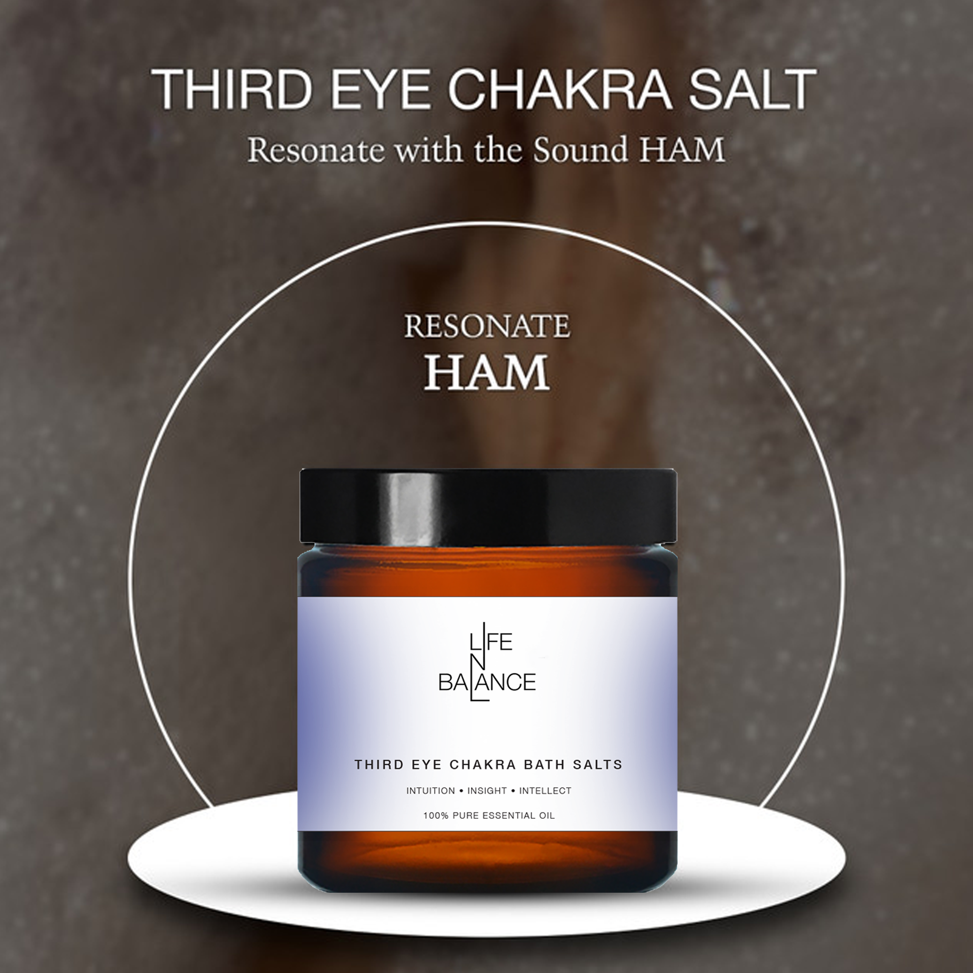 Third Eye Salt 250mg – 741 Hz Chakra Salt with Oud & Amber Aroma, Space/Ether Element, HAM Mantra for Intuition, Insight, Expression & Mental Clarit_6