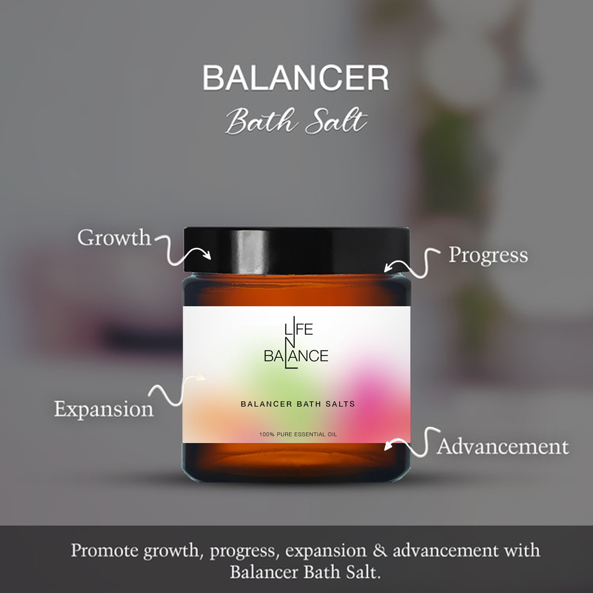 Balancer Bath Salt 250 mg | Aromatherapy Mineral Soak for Aura Cleansing, Stress Relief & Energy Balance | Spa Quality Mineral Bath for Mind & Body Wellness_5