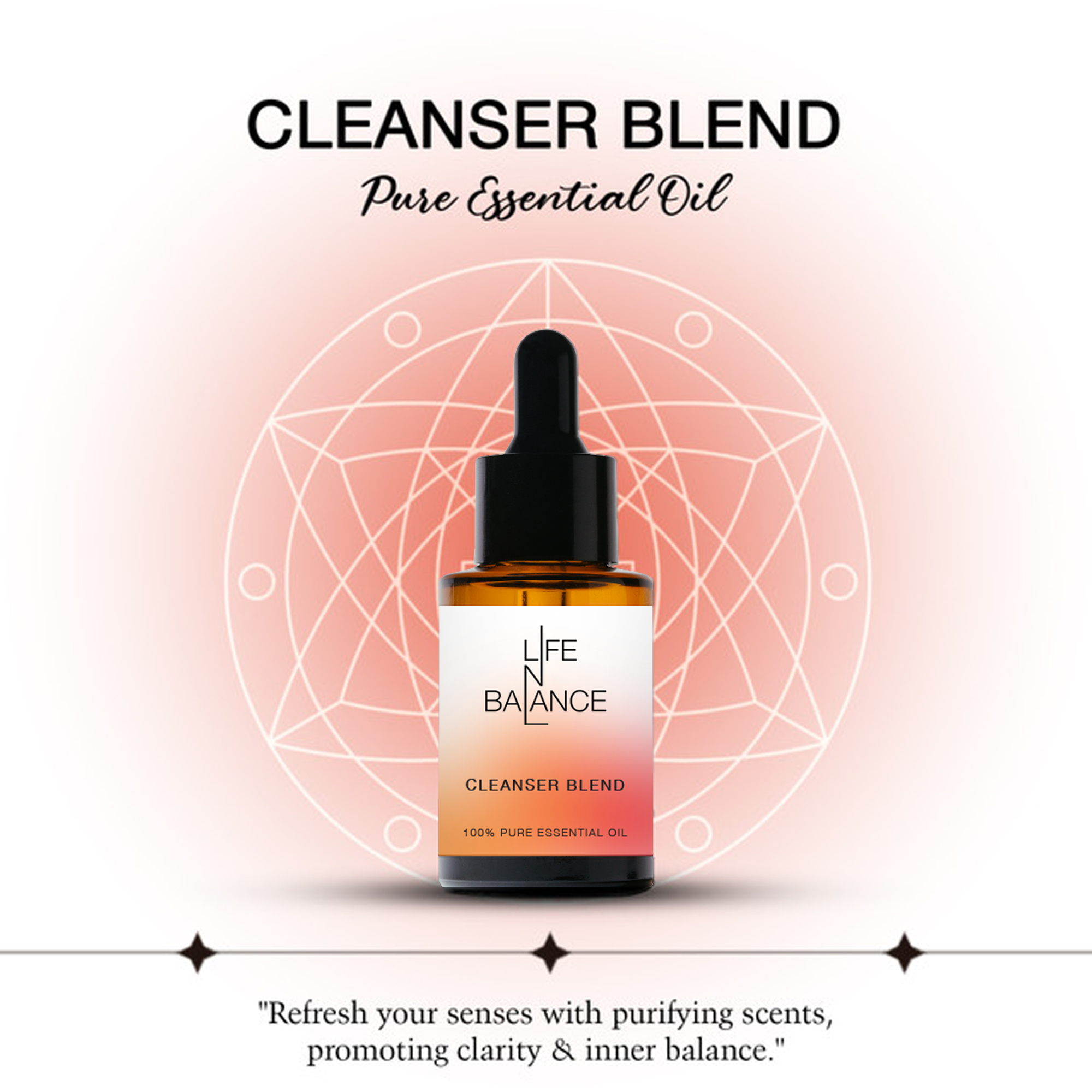 Cleanser Blend 15 ml – Aromatherapy Essential Oil – Natural Aura Purifying & Energy Detox Oil for Daily Use, Bath Soak & Massage_2