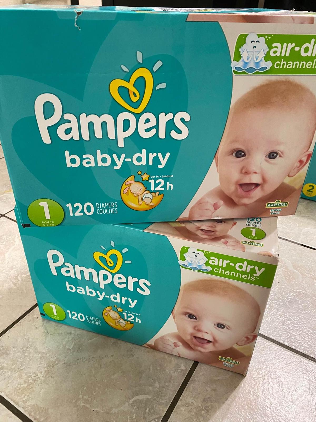 Pampers Baby Diapers Extra Protection Diapers, Size 1_2