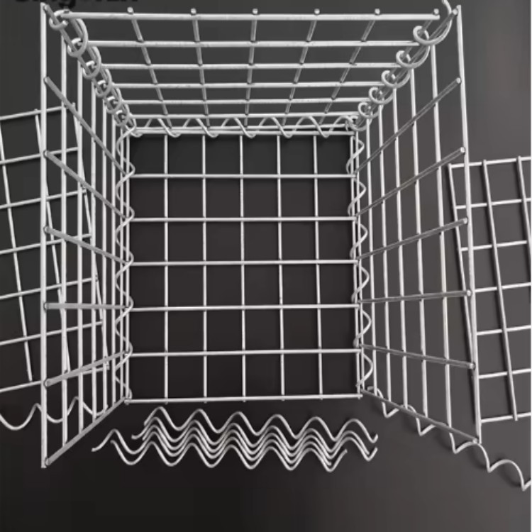 Galvanized Welded Rock Gabion Basket Cheap Price Garden Fence Gabion Retaining Wall Punching Cutting Processing Gabion Mesh_3
