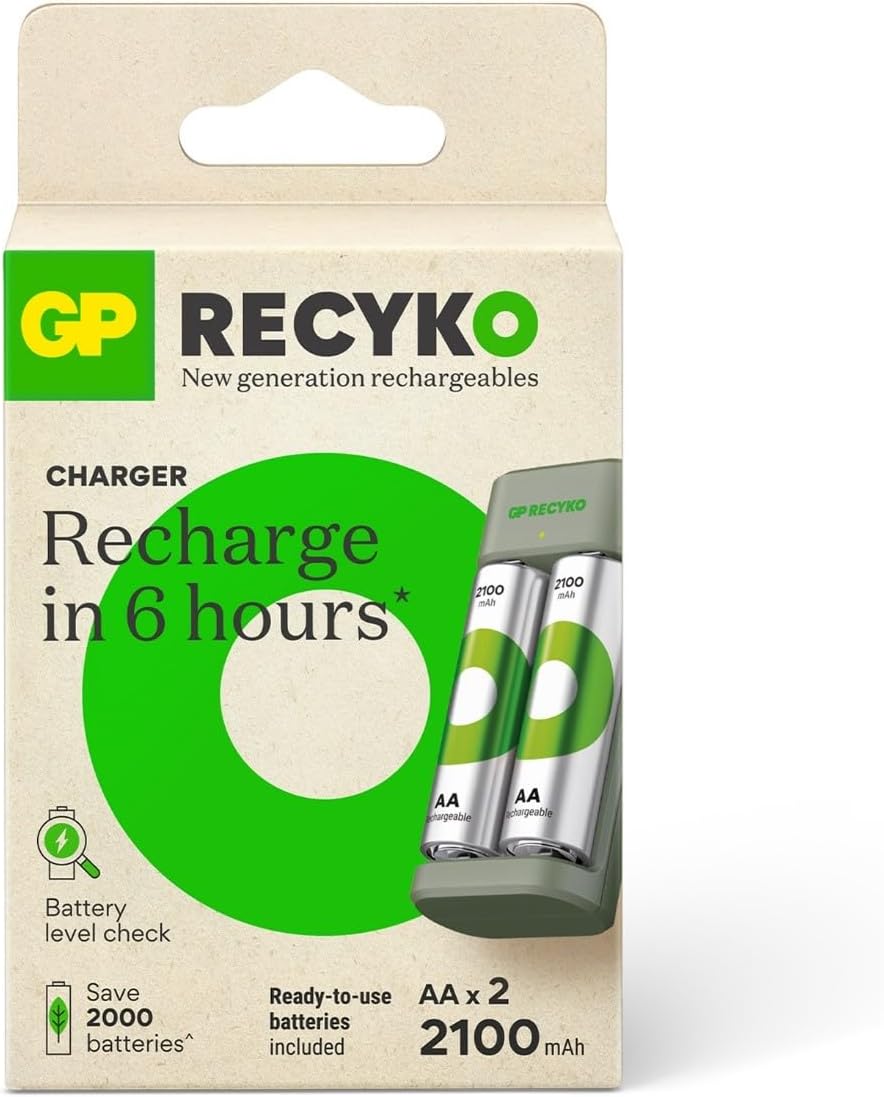 GP ReCyko Charger   AA Battery Set – Compact USB NiMH Charger_2