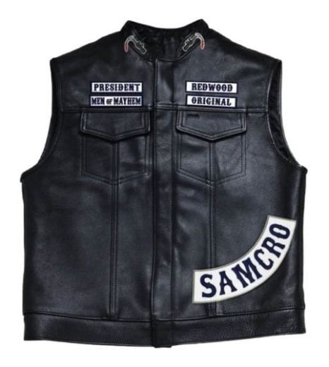 100% genuine leather teller vest