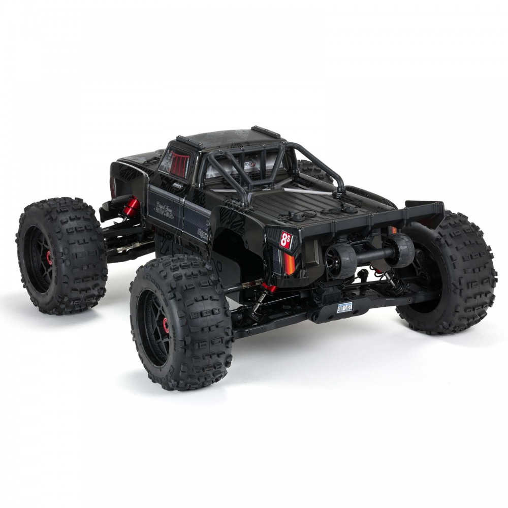 Arrma 1/5 Outcast 8S EXB 4X4 Roller Brushless Stunt Truck, Black (MEGATRONTOYS)_4
