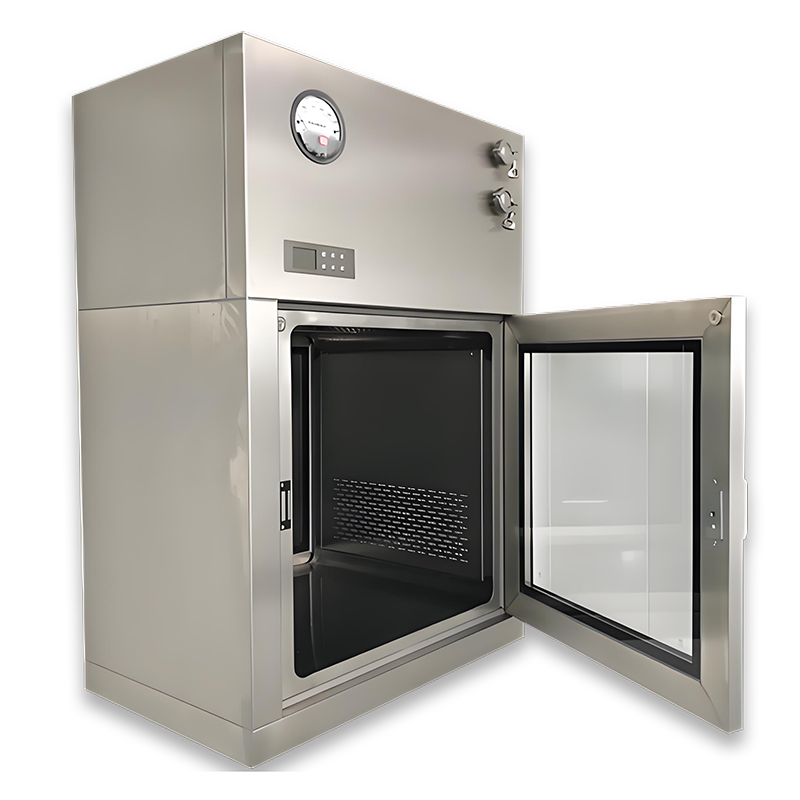 Cleanroom pass-through chamber