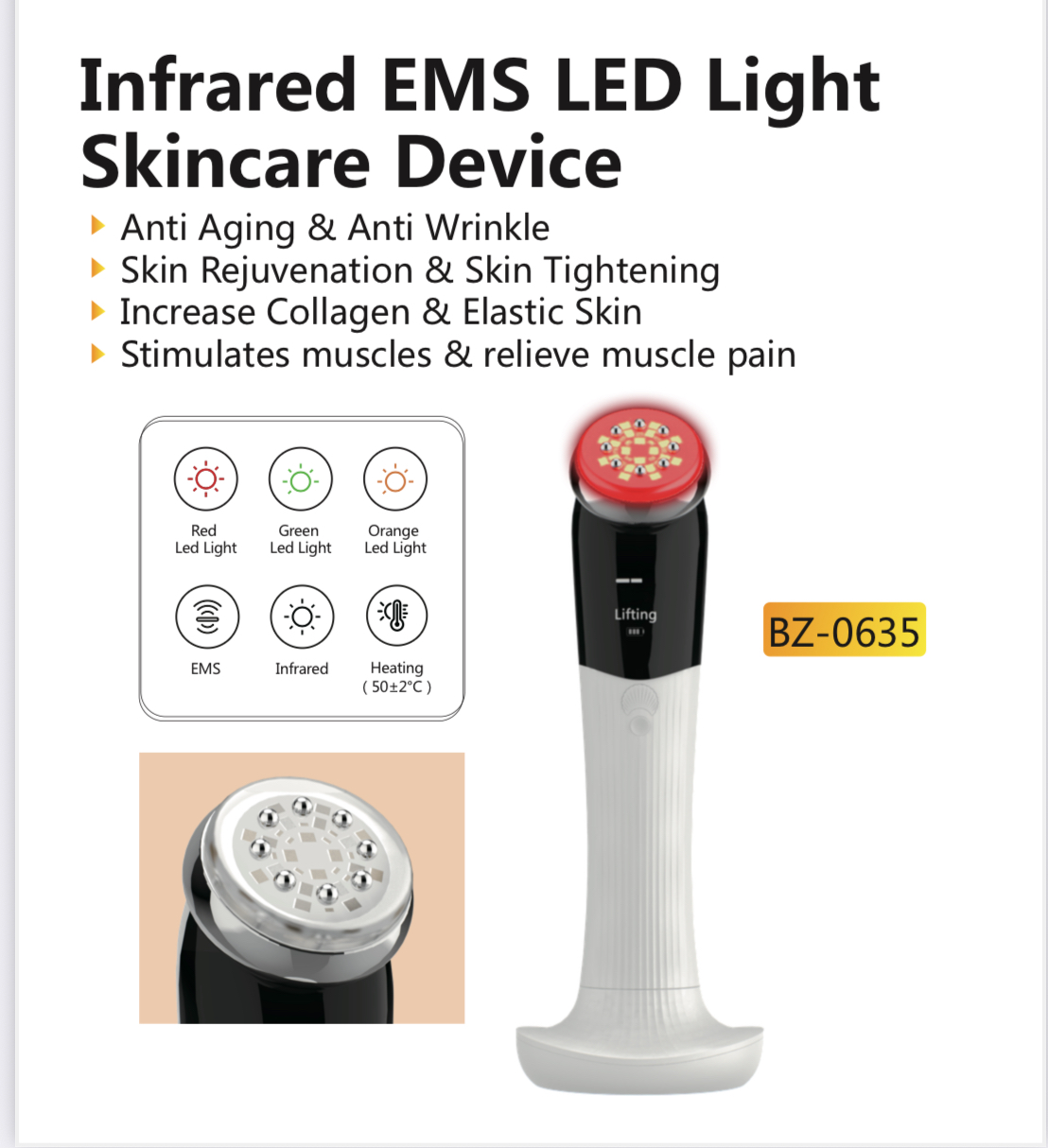 Infrared EMS LED Light Skincare device_2