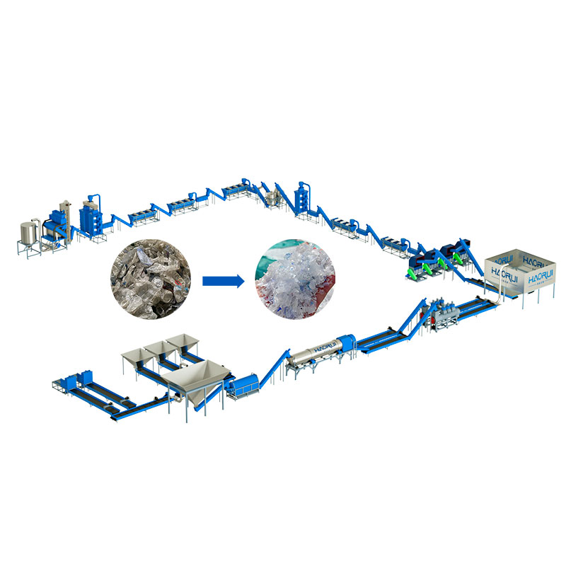 Manufacturer Price Fibre Grade Plastic Recycling Equipment with Hot Washing_2