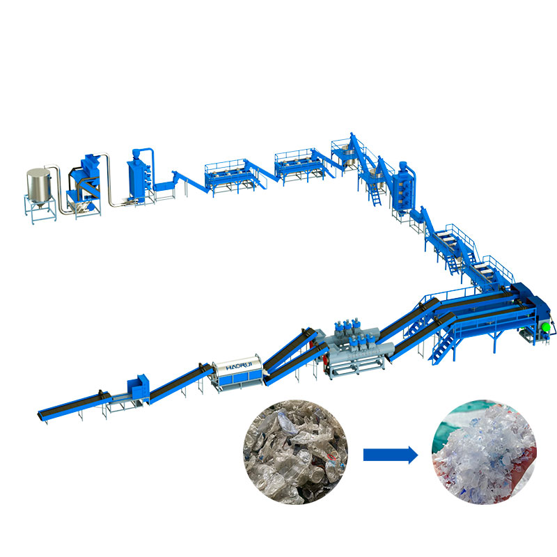 Manufacturer Price Fibre Grade Plastic Recycling Equipment with Hot Washing_5