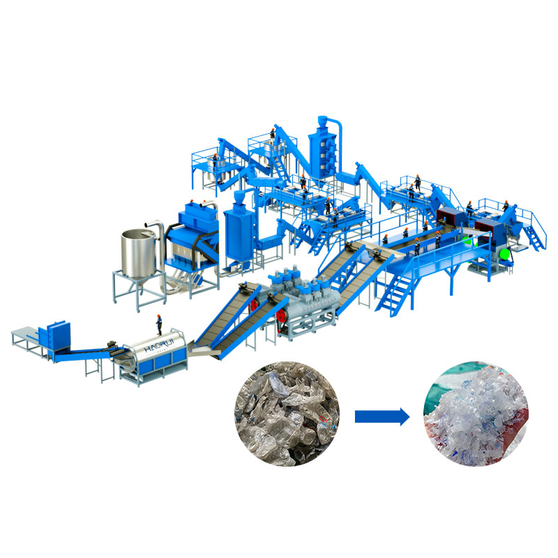 Manufacturer Price Fibre Grade Plastic Recycling Equipment with Hot Washing_6