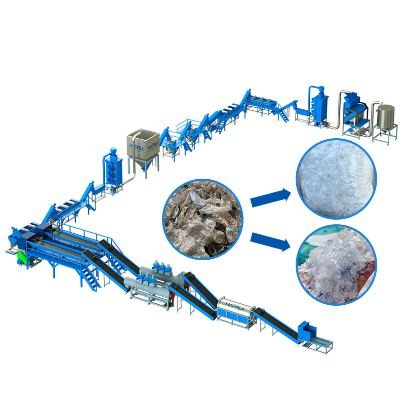 Manufacturer Price Fibre Grade Plastic Recycling Equipment with Hot Washing_4