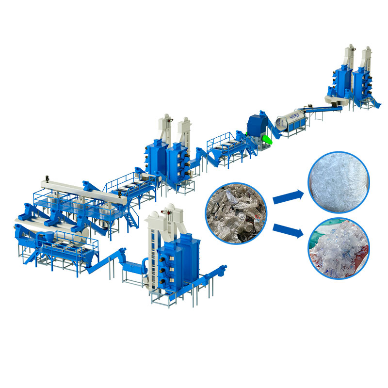Manufacturer Price Fibre Grade Plastic Recycling Equipment with Hot Washing_3